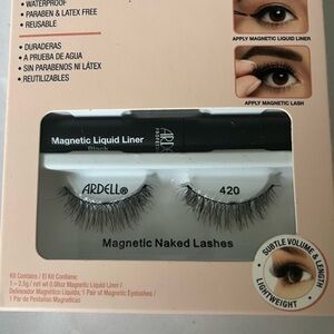 Ardell Magnetic Liquid Liner and Naked Lashes Set brand new 420